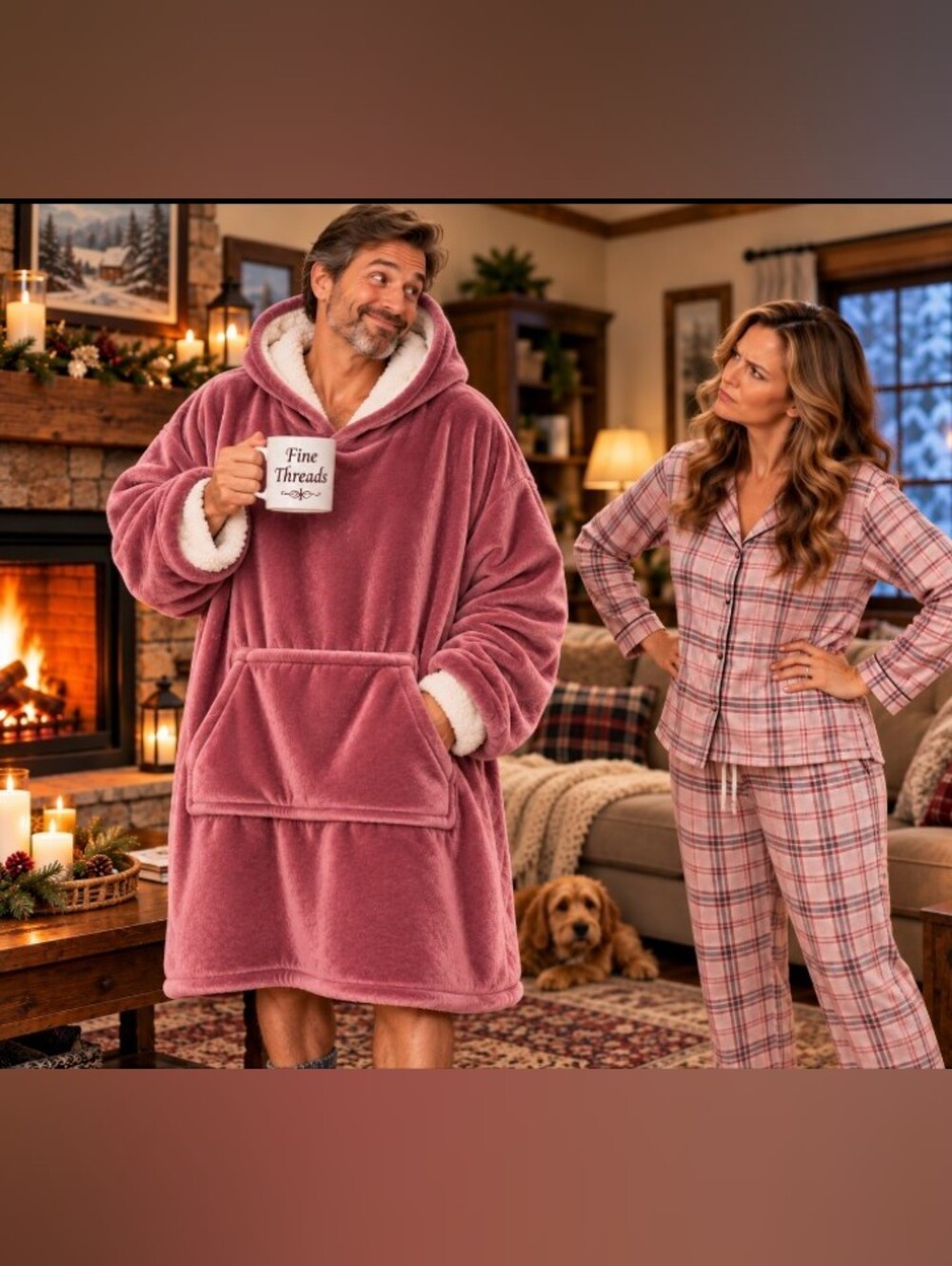 Oversized Hooded Wearable Blanket - Dusty Rose